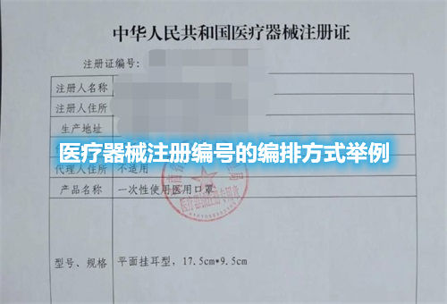 醫(yī)療器械注冊(cè)編號(hào)的編排方式舉例(圖1)