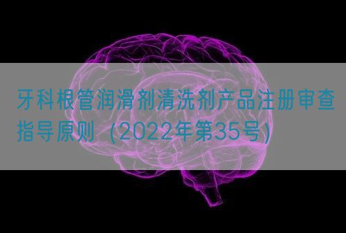 牙科根管潤滑劑清洗劑產品注冊審查指導原則（2022年第35號）(圖1)